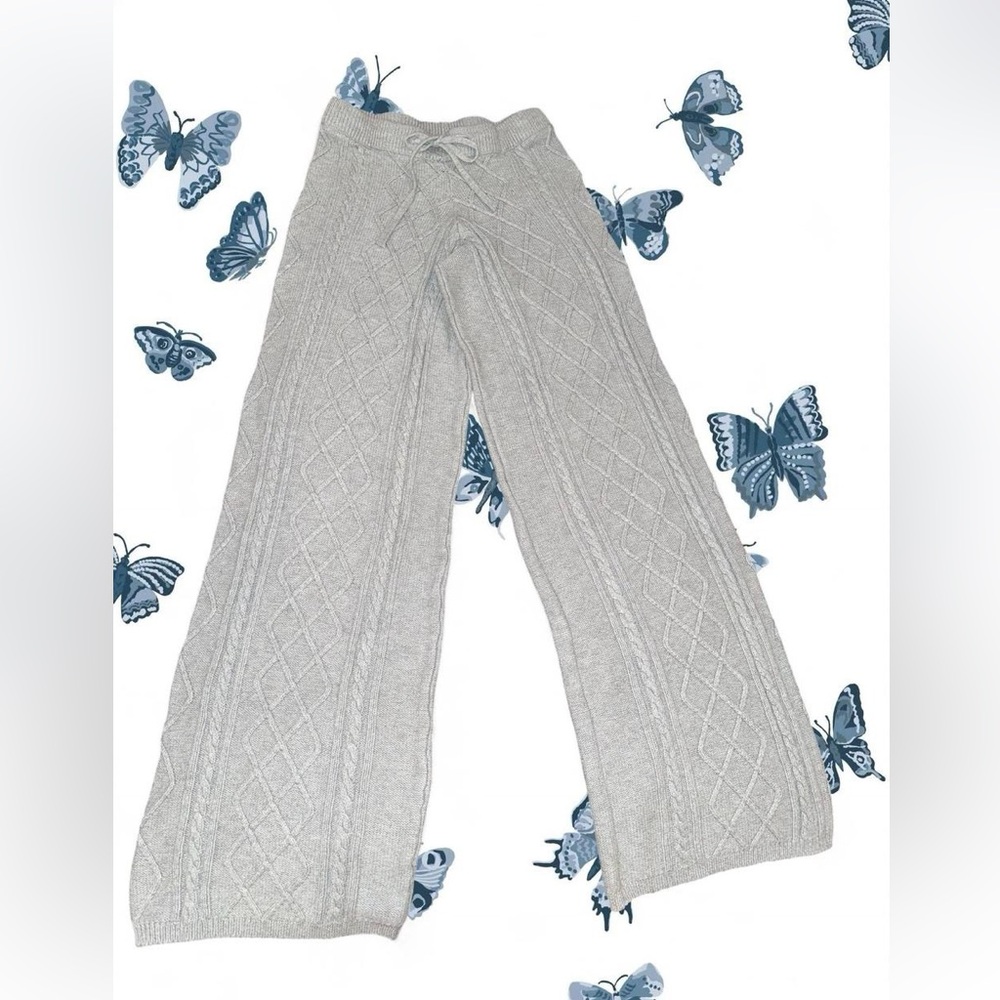 Edikted Gray Knit Pants